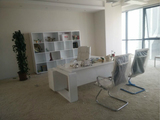 北京办公家具厂家定制白色烤漆老板桌 办公桌时尚简约现代大班台