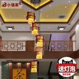 中式吊灯别墅餐厅灯 复式楼梯灯 长吊灯 旋转楼梯间吊灯 特价包邮