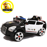 儿童电动车四轮双驱动双人座宝宝可坐人大玩具汽车小孩遥控车警车