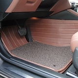 16款奔驰E260L E300L E200L专用汽车全包围皮革脚垫 丝圈脚垫地毯