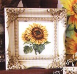 法国正品DMC十字绣套件专卖 花卉草卧室欧式小幅摆件 向日葵花朵