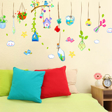 儿童房客厅卧室装饰墙贴纸贴画地中海个性卡通可爱漂流瓶海洋之家