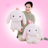 韩版垂耳兔双肩包毛绒玩具兔子小学生书包儿童娃娃背包生日礼物女