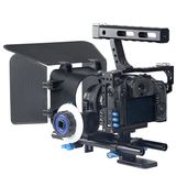 诺美 单反相机摄像摄影配件 专业A7S/GH4兔笼跟焦器遮光斗套件装