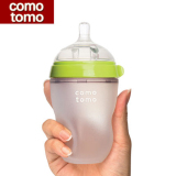 美国Comotomo可么多么全硅胶宽口仿母乳防摔硅胶奶瓶奶嘴250ml
