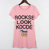 夏装韩版女上衣中长款粉色半袖t恤纯棉短袖宽松显瘦体恤打底衫潮
