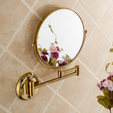 壁挂镜 壁挂浴室化妆镜 折叠卫生间伸缩镜子 厕所双面放大梳妆