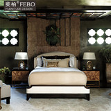 斐柏美式现代新古典卧室定制家具实木双人床1.5/1.8米大床9120K