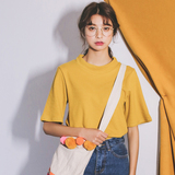 MIKO独家 范智乔同款 2016夏季新款 彩色半高领针织显瘦打底T恤