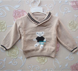 韩国品牌儿童套头毛衣 童装秋冬2014新款 男童宝宝针织衫毛线衣