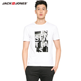 JackJones杰克琼斯16夏装新款男潮流印花纯棉短袖T恤E|216201055