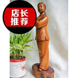 黄杨木雕件 红灯记李铁梅摆件 样板戏之革命现代京剧工艺品雕件