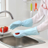 厨房清洁家务手套乳胶洗碗洗衣服橡胶胶皮刷碗手套男女冬防水耐用