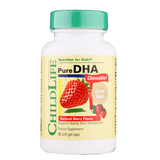 美国直邮Childlife童年时光DHA软胶囊 促进大脑、眼部发育浆果味