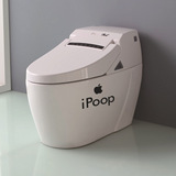 可移除苹果ipoop卫生间马桶冰箱贴纸橱柜贴画定制批发防水随意贴