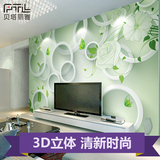 电视背景墙壁纸 客厅3D立体大型壁画无纺布花 现代简约墙纸壁画