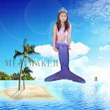 Mermaker mermaid美人鱼 尾巴可游泳儿童泳衣弹力面料A-04