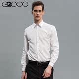 G2000男士商务绅士纯色长袖衬衫时尚经典衬衣修身款秋冬季
