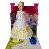芭美儿迷你别墅梦幻家园灯光益智过家家换装芭比娃娃女孩玩具包邮