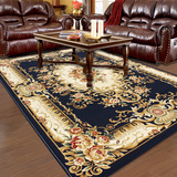 纯手工高档加厚客厅地毯茶几卧室床边毯欧式美式中式羊毛质感地垫
