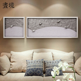 新中式软装装饰画客厅卧室立体纯手工设计艺术挂画特色白色抽象画