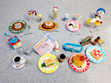 日本代购直邮REMENT机器猫哆啦A梦咖啡店食玩甜品咖啡机糖盘子等
