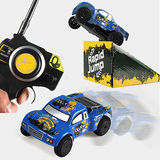 美国代购 遥控汽车 2.4 g高速无线遥控RC超级赛车 卡车玩具 蓝色