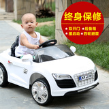 新款奥迪双驱儿童电动车2.4蓝牙宝宝玩具车带摇摆儿童电动汽车