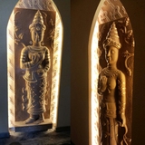 景宏 东南亚艺术石材砂岩浮雕壁画 景观园林装饰板-泰国佛像ABC
