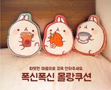 韩国新款2岁萌宠兔土豆熊布娃娃毛绒玩具兔公仔毛毯可加热暖手捂
