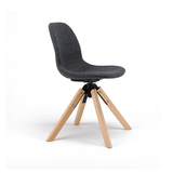 特价北欧家具软包舒适靠背座椅 家用创意咖啡西餐厅布艺实木餐椅