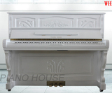 韩国英昌白色u121钢琴 U131 近代龙腿复古媲日本钢琴雅马哈钢琴