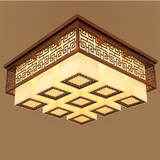 古典新中式吸顶灯现代简约长方形客厅灯具铁艺卧室餐厅酒店工程灯