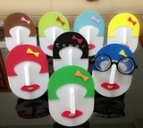 韩国创意学生妹眼镜太阳镜展示架摆放贴墙艺术脸谱展示架装饰道具