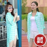 2016夏季中长款新款打底雪纺衫韩版上衣单件通勤女装大码蕾丝衫