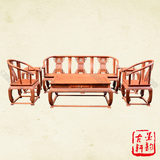 红木沙发缅甸花梨木皇宫椅沙发生磨大果紫檀实木客厅中式沙发组合
