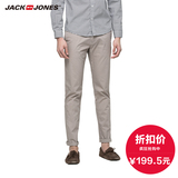 JackJones杰克琼斯纯棉修身薄款青年男装夏休闲裤C|216214014