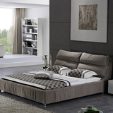 简约风格软靠布艺大床时尚卧室床1.5米床1.8米床