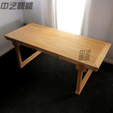 实木画案老榆木免漆书桌书法桌中式仿古家具明式简约写字台办公桌