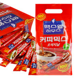 韩国食品进口麦斯威尔三合一速溶咖啡11.8g*100条原味混合香美甜