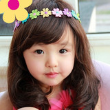 韩国宝宝时尚儿童假发小孩子假头发中长卷发女孩梨花头波波头包邮