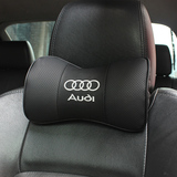 汽车真皮头枕护颈枕适用于奥迪A4LA6LQ3Q5A1A3A5A7A8TT车用靠枕