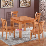 全实木餐桌椅子桌子正方形餐桌橡木餐桌纯橡木餐台椅吃饭桌小户型