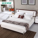 全友家私 双人床北欧现代官方正品板式床卧室家具121801新品