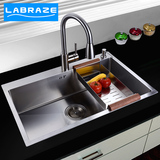 极有家发现德国LABRAZE手工拉丝厨房水槽套餐304不锈钢洗菜盆单槽
