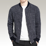 2016春季男士新款夹克韩版修身青年薄外套双色面料潮男拉链外套