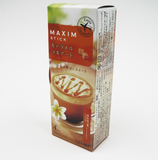 日本原装进口零食品 AGF MAXIM 焦糖玛奇朵速溶牛奶咖啡 4条装