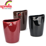 瑞士品牌SPIRELLA石头Etna创意时尚亮面陶瓷刷牙杯子 漱口杯牙缸