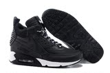 正品冬季新款NIKE AIR MAX90耐克男鞋跑步鞋运动鞋高帮鞋黑白