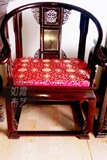 红木精品海绵坐垫中式家具座垫圈椅餐椅垫官帽皇宫加厚椰棕垫定做